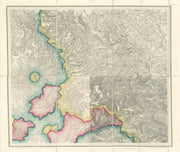 OS #88 Manchester & Southern Pennines. Rochdale Halifax Huddersfield 1843 map