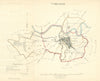 CARLISLE borough/town/city plan. REFORM ACT. Cumbria. DAWSON 1832 old map