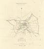 SHAFTESBURY borough/town plan. BOUNDARY COMMISSION. Dorset. DAWSON 1837 map
