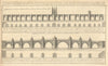 Sir Christopher Wren's plan to rebuild London Bridge, by Benjamin Cole 1760