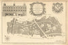 A New and Correct Plan of Limestreet Ward, City of London. COLE 1760 old map