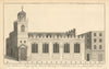 The Church of St Catherine Cree, Leadenhall Street by Benjamin Cole 1760 print