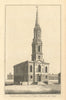 The North West View of St Giles's Church in the Fields by Benjamin Cole 1760