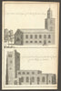 Christ Church, Southwark & St. Mary-at-Lambeth churches by Benjamin Cole 1760