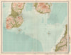 FIRTH OF CYLDE Kintyre Girvan Campbeltown South Arran Ballantrae. LARGE 1912 map