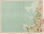 SUTHERLAND COAST Eddrachillis Bay Rhu Stoer Cape Wrath Scotland. LARGE 1912 map