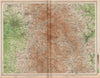 PEAK DISTRICT. Manchester Sheffield Chesterfield Ches Yorks Derbys 1903 map