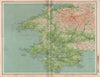 PEMBROKESHIRE. Milford Haven St David's Pembroke Haverfordwest. LARGE 1903 map
