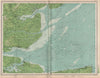 THAMES ESTUARY Buoys Lightships Medway Southend Sheerness Margate LARGE 1903 map