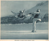 ICE FIGURE SKATING. Hilde Rückert & Harald Nicholson 1935 old vintage print
