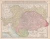 Austria-Hungary. Tyrol Bohemia Galicia Bosnia Croatia. RAND MCNALLY 1912 map