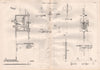 VICTORIAN ENGINEERING DRAWING. Vertical drilling machine 1847 old print