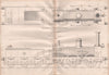 19C ENGINEERING DRAWING. Locomotive engine & tender. North British Railway 1847