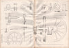 19C ENGINEERING DRAWING. Locomotive engine details. North British Railway 1847
