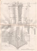 VICTORIAN ENGINEERING DRAWING. Fourneyron's turbine at St. Blasien (2) 1847