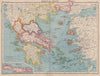 GREECE AND AEGEAN. Crete Cyclades Sporades Dodecanese &c. BARTHOLOMEW 1944 map