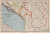 YUGOSLAVIA SOUTH. Jugoslavia Montenegro Hercegovina Serbia. BARTHOLOMEW 1944 map