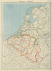 BENELUX. Netherlands shows Noordoostpolder under construction 1947 map