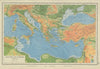 South Eastern EUROPE Eastern Mediterranean. Balkans Greece Turkey Italy 1947 map