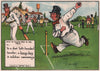 LAWS OF CRICKET. Long-leg unnecessary to a fast left-handed bowler. CROMBIE 1906