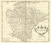 Devon. 'DEVONSHIRE' by ROBERT MORDEN from Camden's Britannia 1695 old map