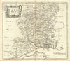 Hampshire. 'HAMP SHIRE' by ROBERT MORDEN from Camden's Britannia 1695 old map