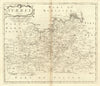 SURREY by ROBERT MORDEN from Camden's Britannia 1695 old antique map chart