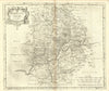 Warwickshire. 'WARWICK SHIRE' by ROBERT MORDEN from Camden's Britannia 1695 map
