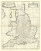 Saxon Britain.'BRITANNIA SAXONICA' by ROBERT MORDEN.Camden's Britannia 1722 map
