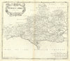 Dorset. 'DORSET SHIRE' by ROBERT MORDEN from Camden's Britannia 1722 old map