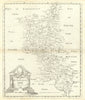 BUCKINGHAMSHIRE by ROBERT MORDEN from Camden's Britannia 1722 old antique map