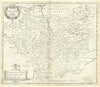 LEICESTERSHIRE from Camden's Britannia by ROBERT MORDEN 1722 old antique map