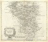 Derbyshire. 'DARBY SHIRE' by ROBERT MORDEN. Shows Peak District 1722 old map