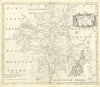 WORCESTERSHIRE by ROBERT MORDEN from Camden's Britannia 1722 old antique map