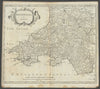SOUTH WALES by ROBERT MORDEN from Camden's Britannia 1722 old antique map