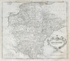Devon. 'DEVONSHIRE' by ROBERT MORDEN from Camden's Britannia 1722 old map