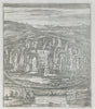 View of Stonehenge from Camden's Britannia by Kip 1722 old antique print