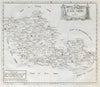 Berkshire. 'BARK SHIRE' by ROBERT MORDEN from Camden's Britannia 1722 old map