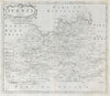 SURREY by ROBERT MORDEN from Camden's Britannia 1722 old antique map chart