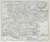 Essex by ROBERT MORDEN from Camden's Britannia 1722 old antique map plan chart
