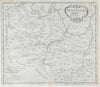 'HUNTINGTON SHIRE' Huntingdonshire by ROBERT MORDEN. Camden's Britannia 1722 map