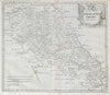 NORTHAMPTONSHIRE by ROBERT MORDEN from Camden's Britannia 1722 old antique map