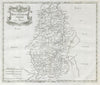 NOTTINGHAMSHIRE from Camden's Britannia by ROBERT MORDEN 1722 old antique map