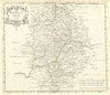 Warwickshire. 'WARWICK SHIRE' by ROBERT MORDEN from Camden's Britannia 1722 map