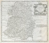 Shropshire. 'SHROP SHIRE' by ROBERT MORDEN from Camden's Britannia 1722 map