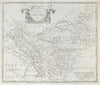 Cheshire.'COUNTY PALATINE OF CHESTER' ROBERT MORDEN Camden's Britannia 1722 map