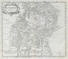 Westmoreland. 'WESTMORLAND' by ROBERT MORDEN from Camden's Britannia 1722 map
