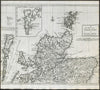 NORTHERN SCOTLAND by ANDREW JOHNSTON from Camden's Britannia 1722 old map
