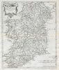 THE KINGDOM OF IRELAND by ROBERT MORDEN from Camden's Britannia 1722 old map