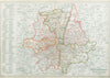 LONDON POSTAL DISTRICTS. Post code areas. N NW W SW SE E. BACON 1920 old map